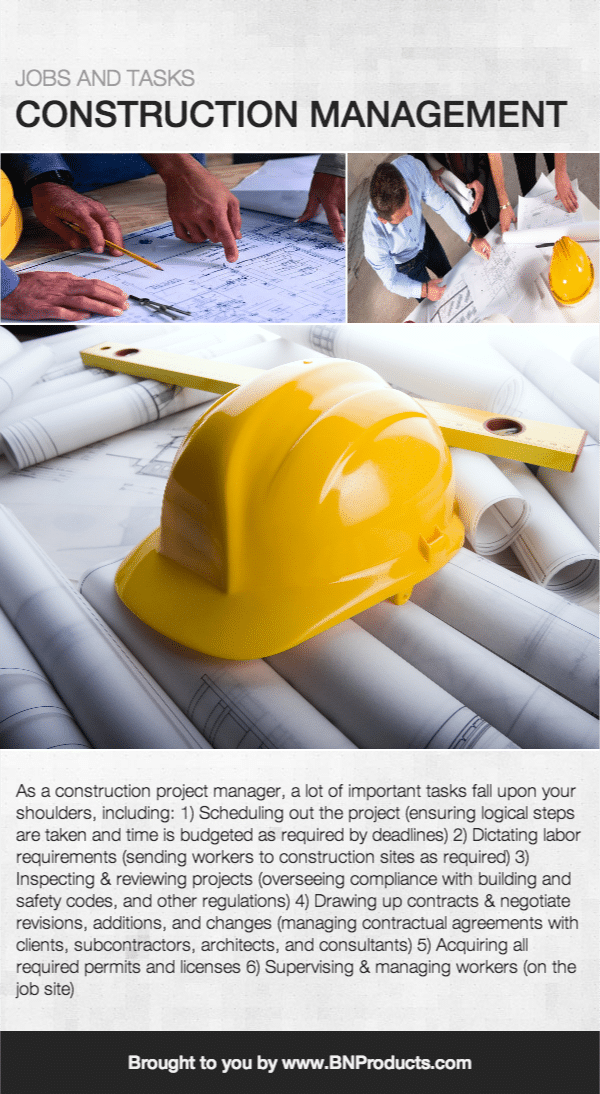 Construction Management Job Duties And Tasks