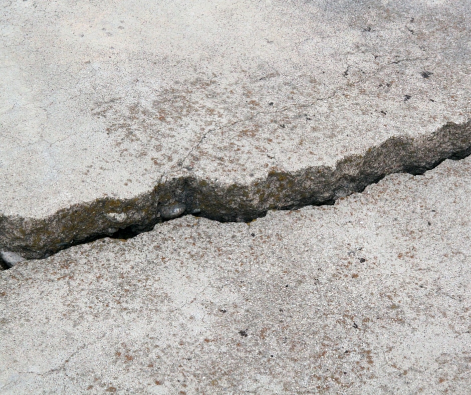 Porch Concrete Crack Repair